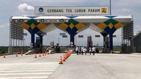 Gerbang Tol (GT) Lubuk Pakam siap untuk dioperasikan. (Kementerian PUPR).