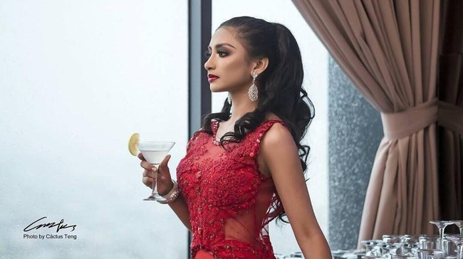 Sanjeda John merupakan seorang mahasisiwi biomedis di kota kelahirannya, Kinabalu, Malaysia. Foto: Dok. Instagram @missgrandmalaysia