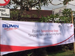 Telkom Mitigasi Infrastruktur Telekomunikasi Antisipasi Gunung Agung Meletus