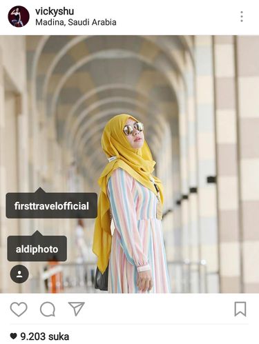 Bantah Endorse, Vicky Shu Tag Akun First Travel di Instagram