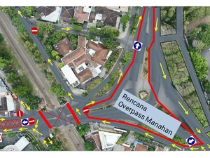 Dishub Simulasikan Rekayasa Lalin Pembangunan Flyover Manahan Solo