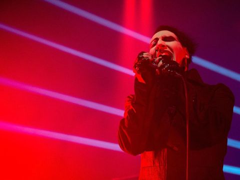 CHICAGO, IL - FEBRUARY 05: Marilyn Manson performs at Riviera Theatre on February 5, 2015 in Chicago, Illinois. (Photo by Daniel Boczarski/Getty Images)