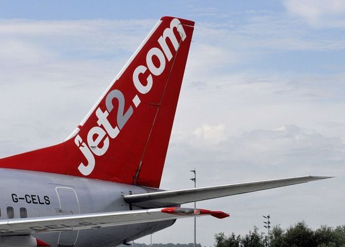 POLAND - JUNE 19:  An aircraft from the budget airline Jet2. com sits on the tarmac at the John Paul II International Airport Krakow - Balice Ltd., in Krakow, Poland, on Friday, June 19, 2009. The airport has regular direct air connections from and to major European and American hubs.  (Photo by John Guillemin/Bloomberg via Getty Images)