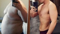 Di awal latihan ketika perut masih buncit maka lebih ditekankan untuk diet mengurangi asupan kalori dan olahraga aerobik terlebih dahulu. Baru setelah itu membentuk otot dengan latihan beban. (Foto: instagram/danny_getsfit) 