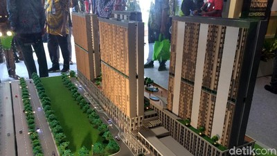 Proyek Rusunami di Stasiun Pondok Cina Diresmikan