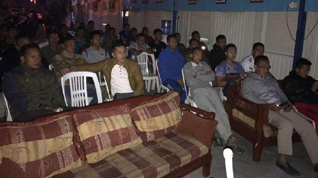 personel bertugas di Sector East Military Police Unit dan Military Staff