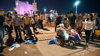 Sedikitnya 50 orang tewas dalam penembakan brutal tersebut. AFP.