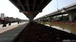 Pedestrian di Kolong Jembatan Tol Becakayu Mulai Terlihat