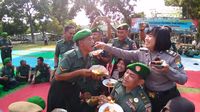 Jelang HUT TNI, Polres Beri Kejutan Kodim 0809 Kediri