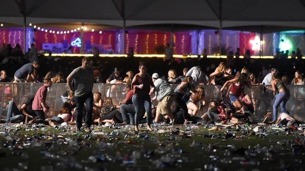 Momen 11 Menit yang Menegangkan Saat Penembakan Brutal di Las Vegas