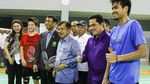 Tinjau Pelatnas Bulutangkis, JK Tantang Owi/Butet