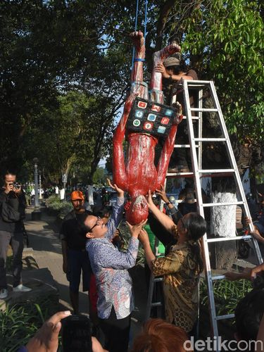 Ada Display 54 Karya Seni Patung di Kawasan Kotabaru Yogyakarta