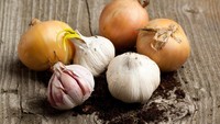 Bawang mengandung quercetin yang membantu melawan alergi. Selain sebagai antihistamin, quercetin juga bertindak sebagai vitamin C yang membantu membendung efek samping terkait dengan peradangan alergi, seperti hidung tersumbat. Foto: Thinkstock