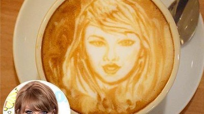Wow! Latte Art Kopi Ini Bentuknya Mirip Taylor Swift Hingga Nick Jonas
