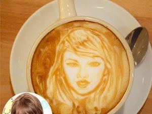 Wow! Latte Art Kopi Ini Bentuknya Mirip Taylor Swift Hingga Nick Jonas