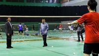 JK bahkan bermain selama sekitar 10 menit melawan pasangan pemilik medali emas Olimpaide 2016 Rio de Janeiro tersebut. Dok. PBSI.