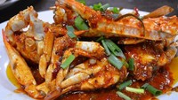 Sulawesi @Kemang punya menu kepiting enak. Kepiting dari Sulawesi yang berukuran besar bisa disajikan dengan saus Padang, chilli Singapur, opor ijo, mentega, lada hitam hingga jahe dan telur putih. Sedap! Foto: Istimewa