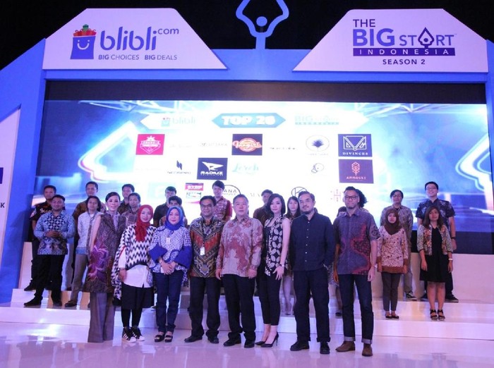 20 Finalis The Big Start Indonesia 2017. Foto: blibli 20 Finalis The Big Start Indonesia 2017. Foto: blibli