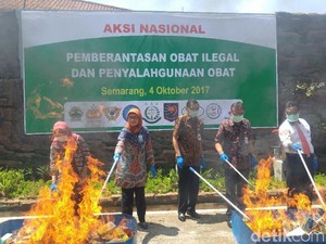 BPOM Semarang Musnahkan Obat Ilegal Senilai Rp 3,4 M
