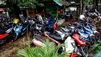 Taman tersebut kini beralih fungsi menjadi tempat parkir.