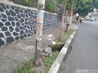 Di Trotoar Dago Ini Turis Belanda Terperosok hingga Patah Kaki