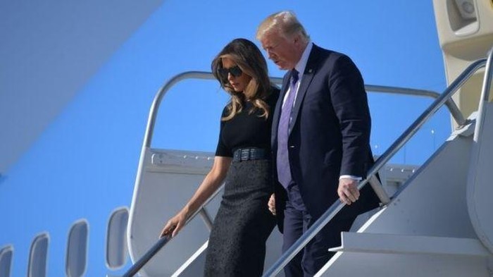 Tiba di Las Vegas, Trump Temui Korban Penembakan Brutal