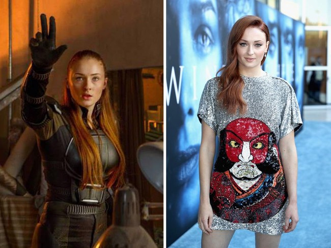 Jean Grey, mutan dengan kekuatan luar biasan diperankan Sophie Turner di film X-Men. Foto: Ist,Getty Images