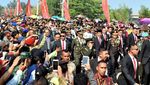 Momen Jenderal Gatot dan Jokowi Sang Panglima Tertinggi di HUT TNI