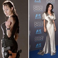 Lara Croft seorang bangsawan Inggris yang jago bela diri diperankan Angelina Jolie dalam film Tomb Raider. Foto: Ist, Getty Images