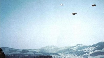 Penampakan wujud UFO terjadi di Swiss tahun 1976. Foto: Telegraph