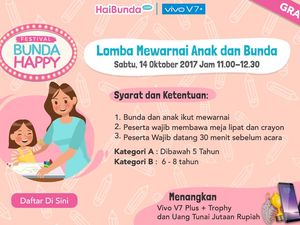 Si Kecil Sudah Daftar Lomba Mewarnai Berhadiah Jutaan Rupiah, Bun?