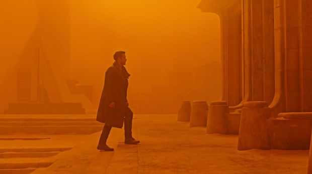 Harrison Ford in Blade Runner 2049 in association with Columbia Pictures, domestic distribution by Warner Bros. Pictures and international distribution by Sony Pictures Releasing International.