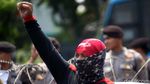 Begini Pengamanan Demo Buruh di Istana