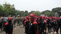 Aksi berlangsung tertib. Foto: Anggi Ayu Reni Kuswoyo-detikcom