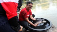 Benih tersebut terdiri dari benih ikan nila dan lele.