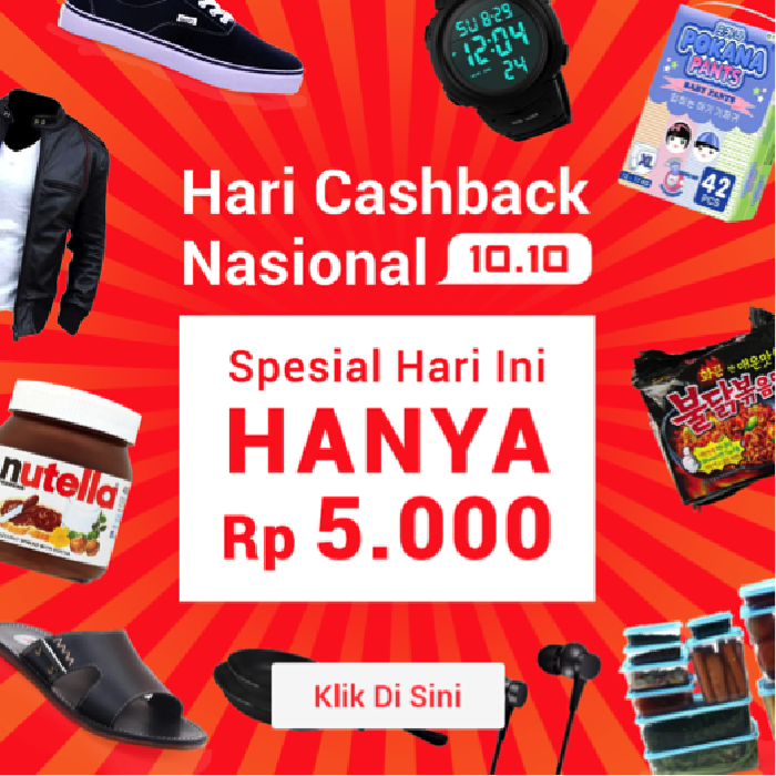 Semua Serba Rp 5.000 Menjelang Hari Cashback Nasional 10.10