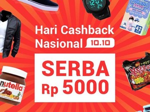 Semua Serba Rp 5.000 Menjelang Hari Cashback Nasional 10.10
