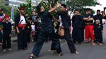 Aksi Pencak Silat Tolak Penyesatan Soal Informasi Susu
