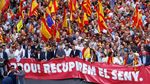 Warga Barcelona Turun ke Jalan Tolak Merdeka dari Spanyol