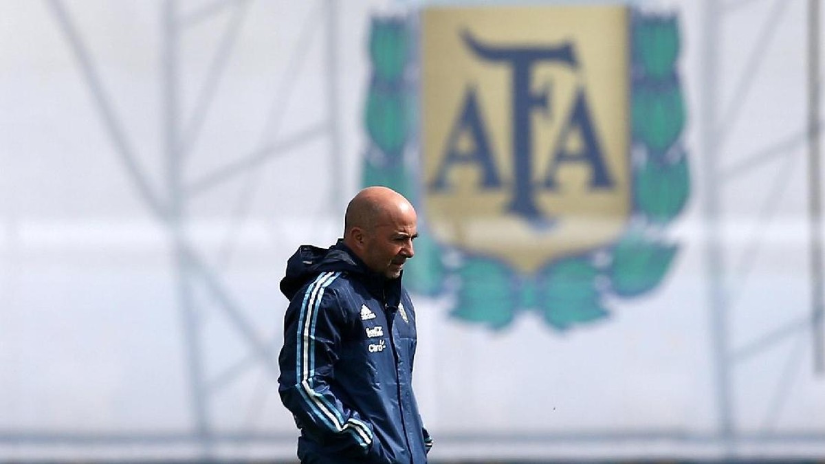 Pelatih timnas Argentina Jorge Sampaoli (Foto: Agustin Marcarian/REUTERS)