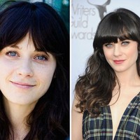 Wajah asli Zooey Deschanel yang terlihat cantik ini ternyata penampilannya terlihat biasa saja tanpa memakai makeup. Foto: Ist, Getty Images