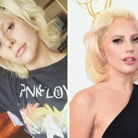 Lady Gaga dikenal dengan penampilan nyentriknya. Ketika tanpa makeup penampilannya tampak lebih tua. Foto: Ist, Getty Images