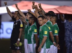Lolos sebagai juara zona CONCACAF di kualifikasi, Meksiko mencoba untuk memperbaiki rekornya di Piala Dunia 2018. Sejak 1994, El Tri mentok sampai babak 16 besar. Foto: Yuri Cortez/AFP Photo