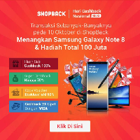 Tengah Malam Ini, Belanja Online Bisa Dapat Cashback 100%