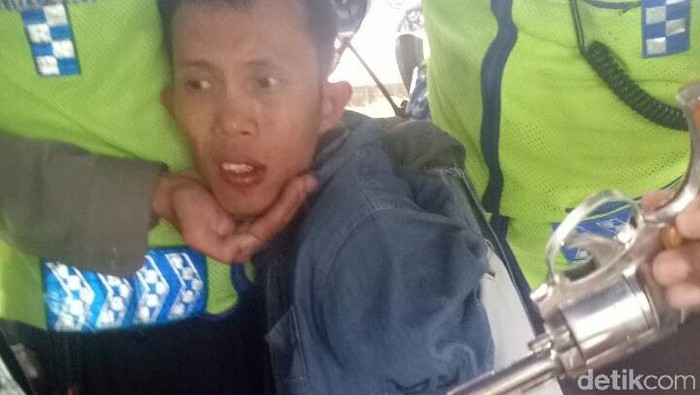 Pencuri Motor Bersenpi Tertangkap Usai Langgar Lalin di Sudirman