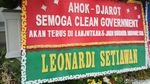 Deretan Karangan Bunga untuk Djarot, Ada dari Uno Family