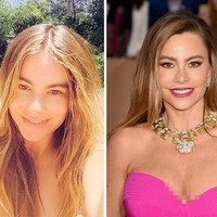 Sofia Vergara merupakan seorang wanita cantik asal kolombia. Ia tetap cantik di usia 45 tahun meski tanpa memakai makeup. Foto: Ist, Getty Images