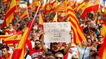 Warga Barcelona Turun ke Jalan Tolak Merdeka dari Spanyol