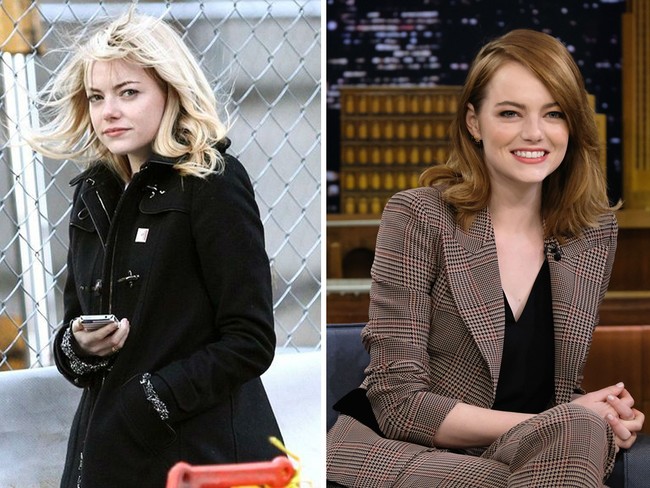 Emma Stone adalah seorang artis cantik peraih oscar berkat aktingnya di salah satu film musikal La La Land. Meski tanpa memakai makeup wajahnya masih tetap cantik. Foto: Ist, Getty Images