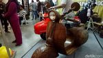 Begini Kerennya Vespa Super Berhiaskan Kayu Jepara